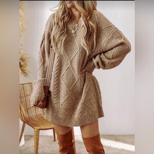 Cozy Knit Sweater Dress